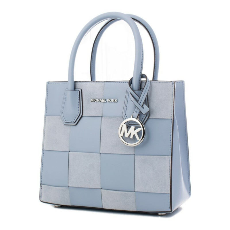 Sac-à-main Femme Michael Kors 35S2SM9M6S-PALE-BLU-MLT Bleu 22 x 19 x