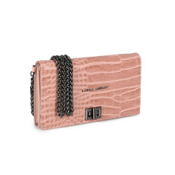 Sac-à-main Femme Laura Ashley DUTHIE-CROCO-POWDER Rose 19 x 11 x 3 cm