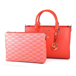 Sac-à-main Femme Michael Kors CHARLOTE Rouge 30 x 20 x 12 cm