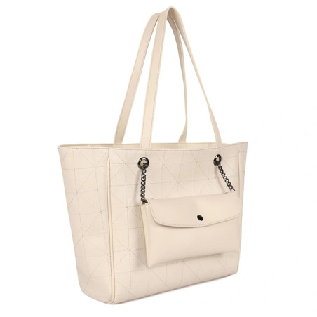 Sac-à-main Femme Laura Ashley RELIEF-QUILTED-CREAM Crème 30 x 30 x 1