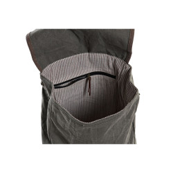 Sac à dos Casual DKD Home Decor Canvas Bicyclette Gris Marron (33 x 1