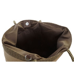 Sac de plage DKD Home Decor Marron Vert Beige Menthe Fibre 43 x 10 x 2