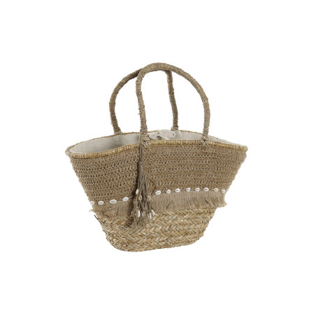 Sac de plage DKD Home Decor 53 x 15 x 51,5 cm Naturel Herbier marin