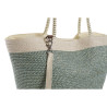 Sac de plage DKD Home Decor Marron Vert Beige Menthe Fibre 43 x 10 x 2