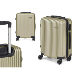 Cabin suitcase Green 38 x 57 x 23 cm Stripes