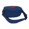 Sac banane Safta University Rouge Blue marine 23 x 14 x 9 cm