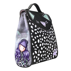 Sac à dos Casual Gorjuss Smitten kitten Noir Blanc (23 x 11 x 27 cm)