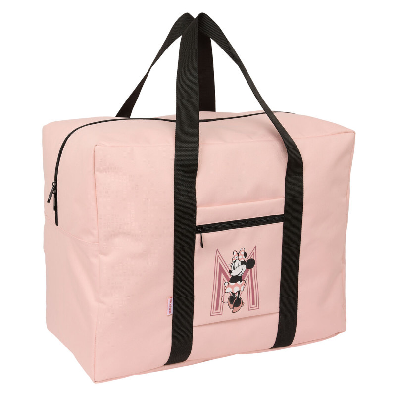 Women's Handbag Minnie Mouse Blush Pink 50 x 40 x 28 cm