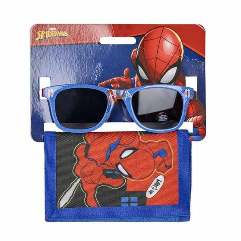 Lunettes de soleil et portefeuille Spider-Man 2 Pièces Bleu