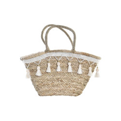 Bag DKD Home Decor White Multicolour Natural Metal 59 x 16 x 30 cm