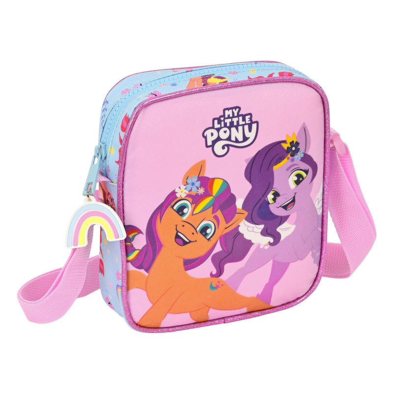 Sac à Bandoulière My Little Pony Wild & free Bleu Rose 16 x 18 x 4 c