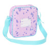 Sac à Bandoulière Frozen Cool days Violet Bleu ciel 16 x 18 x 4 cm