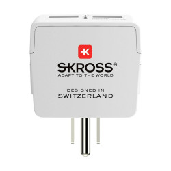 Adaptateur de courant Skross 1500281 USB x 2 Européen États-Unis