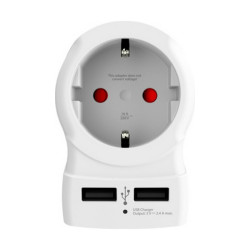 Adaptateur de courant Skross 1500281 USB x 2 Européen États-Unis