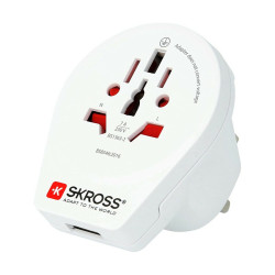 Current Adaptor Skross 1500267 United Kingdom International 1 x USB