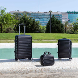 Set of suitcases Numada Upfly Black (3 Pieces)