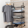 Foldable, Portable, Shelving Unit for Organising Luggage Sleekbag Inno