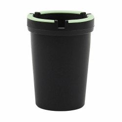 Ashtray Wooow Black Plastic 8 x 8 x 11 cm (36 Units)