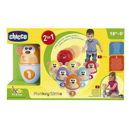 Jeu de Quilles Monkey Strike Chicco (7 pcs)