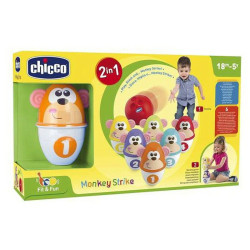 Bowling Game Monkey Strike Chicco (7 pcs)