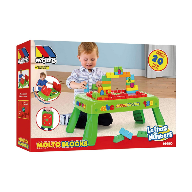 Interactive Toy Moltó Blocks Desk 65 x 28 cm