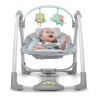 Rocking Chair Ingenuity Compact Swing - Hugs & Hoots White Grey