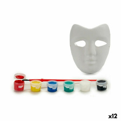 Set de peinture Blanc Masque (12 Unités)