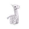 Colouring Plush White Black Cloth 17 x 22 x 9 cm Giraffe (8 Units)