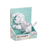 Peluche à colorier Blanc Noir Tissu 13 x 14 x 20 cm Chien (8 Unités)