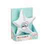 Colouring Plush White Black Cloth 26 x 26 x 8 cm Starfish (8 Units)