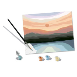 Set de peinture par numéros Ravensburger Minimalistic Landcape 30 x 2