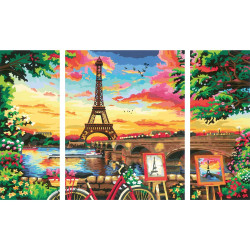 Paint by Numbers Set Ravensburger 20134 80 x 50 cm 4 Pieces 1 Piece 4