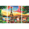 Paint by Numbers Set Ravensburger 20134 80 x 50 cm 4 Pieces 1 Piece 4