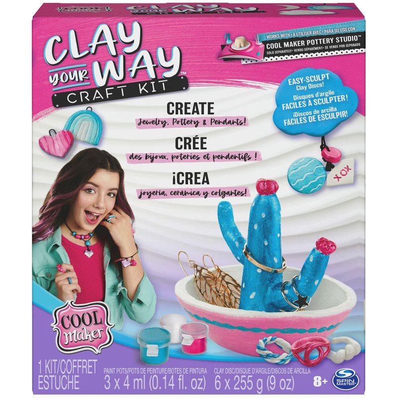 Kit de création de bracelets et colliers Spin Master Clay your way Pl