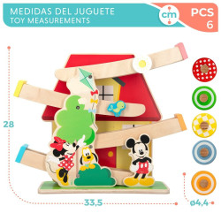 Wooden Track with Ramps for Car Disney 5 Pieces 4 Units 33,5 x 28 x 9,