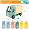 Garbage Truck Woomax Toy 8 Pieces 24 x 15 x 13,5 cm (4 Units)