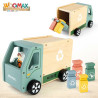 Garbage Truck Woomax Toy 8 Pieces 24 x 15 x 13,5 cm (4 Units)