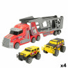 Camion Autotransporteur Colorbaby 47 x 13 x 8 cm (4 Unités) 3 Pièces