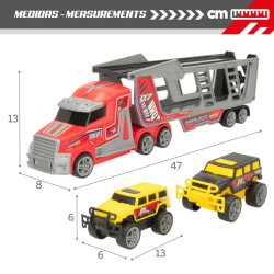 Camion Autotransporteur Colorbaby 47 x 13 x 8 cm (4 Unités) 3 Pièces