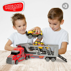 Vehicle Carrier Truck Colorbaby 47 x 13 x 8 cm (4 Units) 3 Pieces Fric