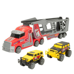 Camion Autotransporteur Colorbaby 47 x 13 x 8 cm (4 Unités) 3 Pièces