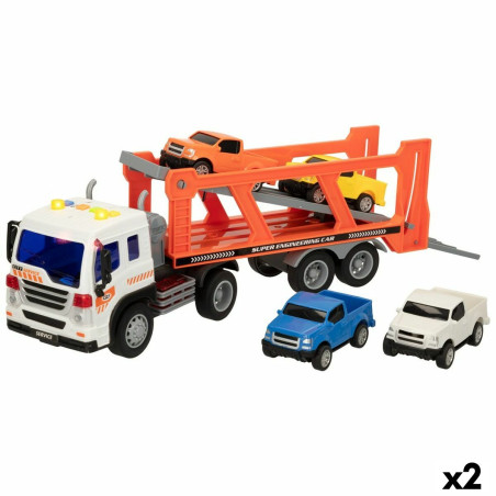 Truck Carrier and Friction Cars Speed & Go 37,5 x 12,5 x 10 cm (2 Unit