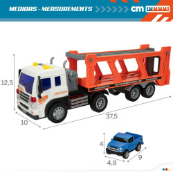 Truck Carrier and Friction Cars Speed & Go 37,5 x 12,5 x 10 cm (2 Unit