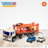 Truck Carrier and Friction Cars Speed & Go 37,5 x 12,5 x 10 cm (2 Unit