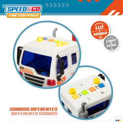 Truck Carrier and Friction Cars Speed & Go 37,5 x 12,5 x 10 cm (2 Unit