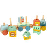 Train Woomax 33 x 11 x 7 cm animals (6 Units)