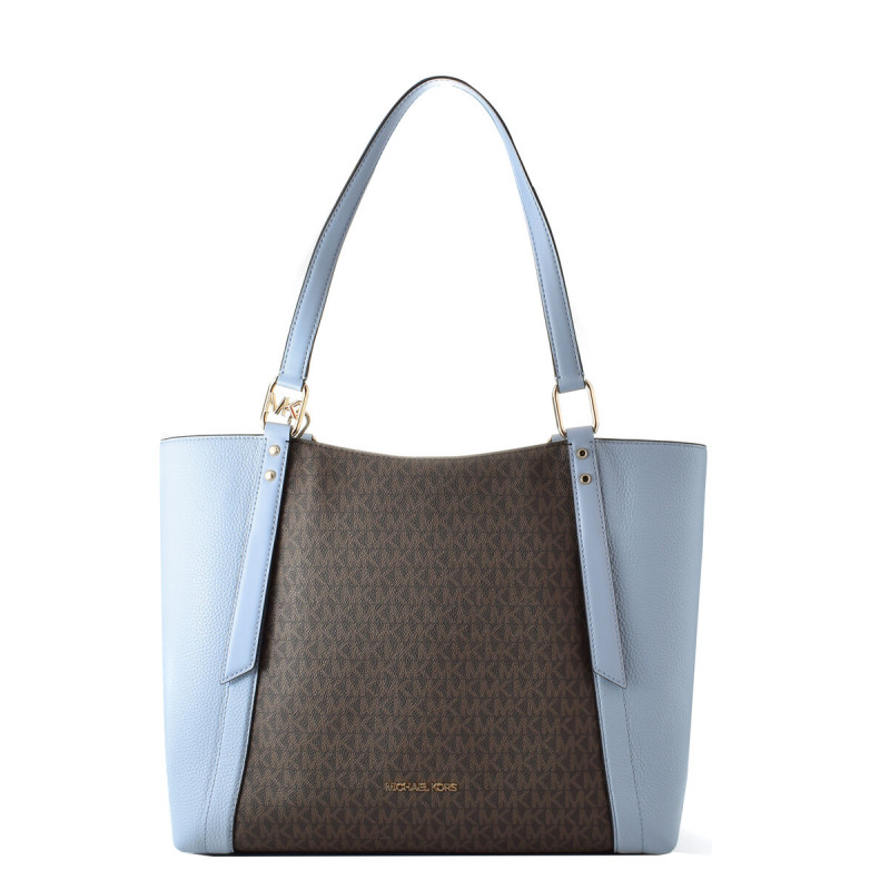 Sac-à-main Femme Michael Kors ARLO Bleu 26 x 29 x 14 cm