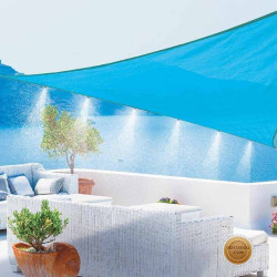 Triangular Shade Sail with Mister for outdoor Tahiti