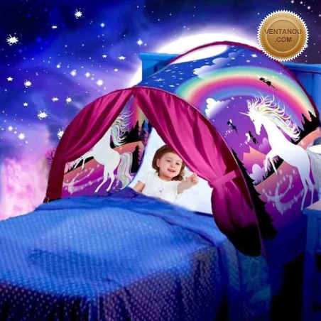 Relaxing bed tent with nightlight - Children's and Baby's bedroom