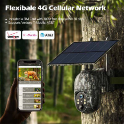 Solar Powered 2K Cellular Tracking Camera - Intelligent Security